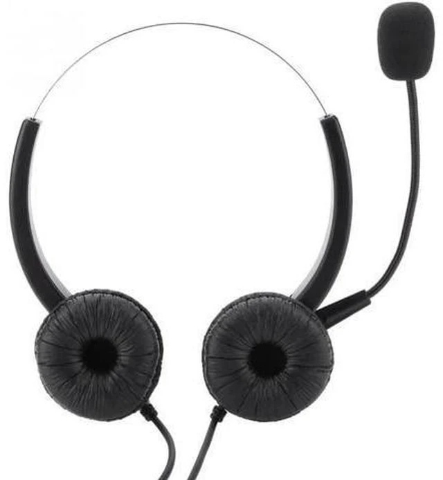 Alt view image 3 of 6 - Noise Cancelling Dual 3.5mm Call Center Headset Dual Speaker Design Call Center