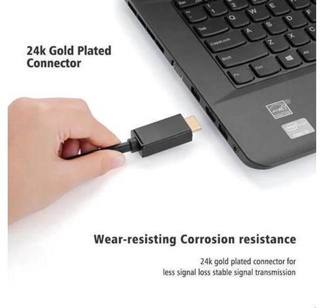 Alt view image 4 of 6 - high quality 3D 1080P HDMI Cable Male to Male HDMI Adapter with Ethernet Support