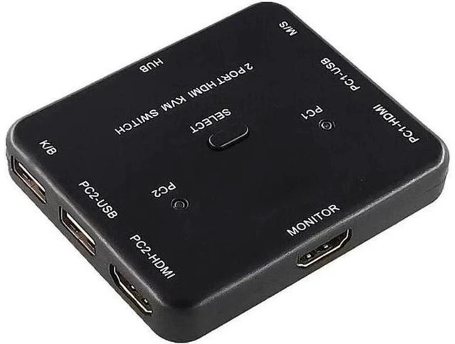 Main image of USB HDMI KVM Switcher 2-port 4K HDMI USB Mouse&keyboard monitor selector sharing