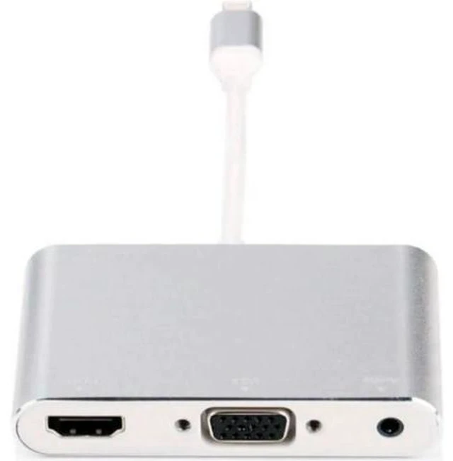 Main image of For Lightning to HDMI VGA Jack Audio TV Adapter Cable For iPhone X iPhone 8 7 7