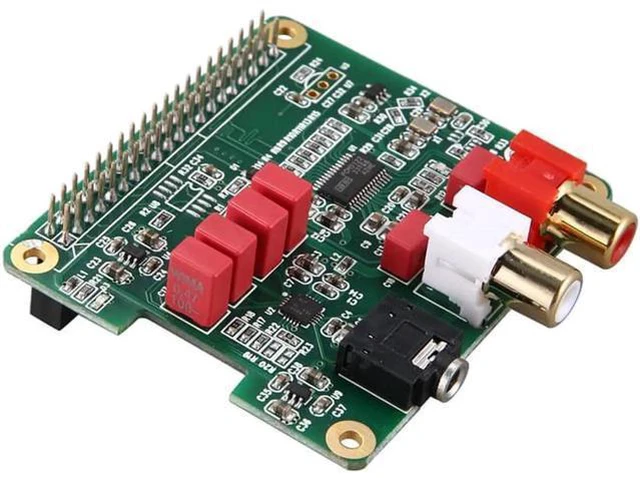 Alt view image 3 of 6 - PCM5122 for Raspberry Pi HiFi DAC HAT HiFi DAC Audio Card Expansion Board for Ra
