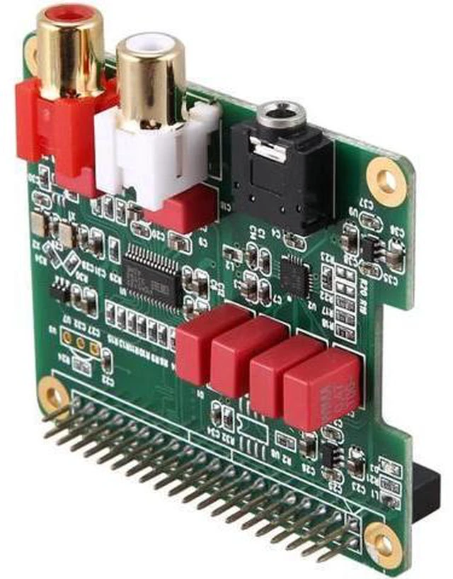 Alt view image 5 of 6 - PCM5122 for Raspberry Pi HiFi DAC HAT HiFi DAC Audio Card Expansion Board for Ra