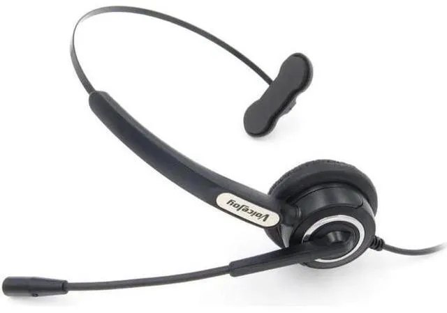Alt view image 2 of 4 - Professional monaural call center telephones headset phone headphones with 2.5mm