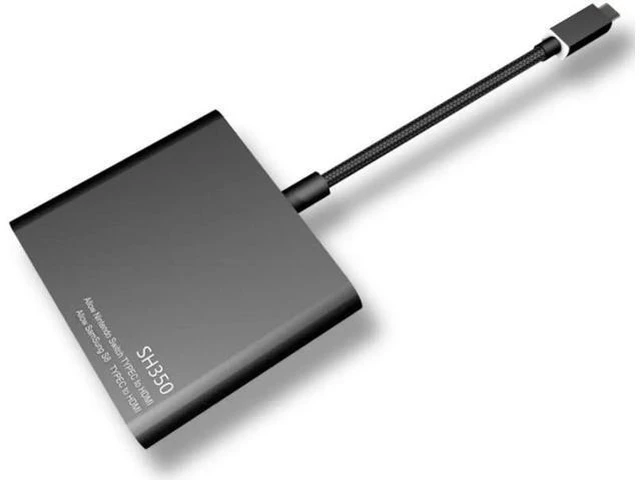 Alt view image 4 of 6 - C Adapter USB-C to HDMI / USB3.0 / Type-c Converter Type-C Hub Converter Adapter