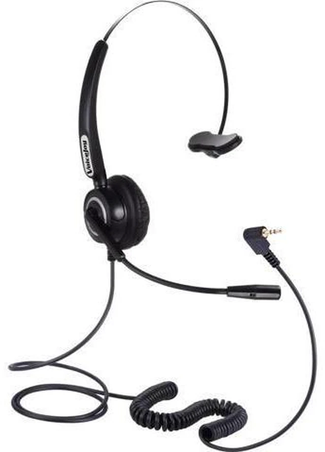 Alt view image 3 of 4 - Professional monaural call center telephones headset phone headphones with 2.5mm