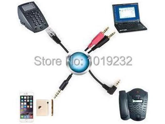 Alt view image 6 of 6 - Call center headphones QD (Quick Disconnect) headset with single 3.5mm plug for