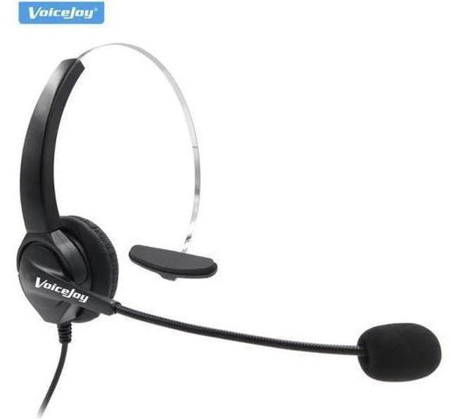 Main image of Sale !! RJ9 Plug headset for call center with mic for phones Aspire Dterm Nortel