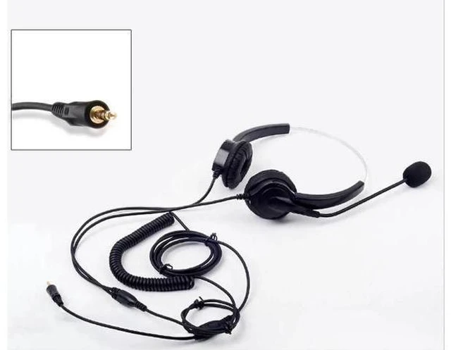 Main image of 3.5mm plug Hands- Headphone with MIC microphone call center headset anti-noise e