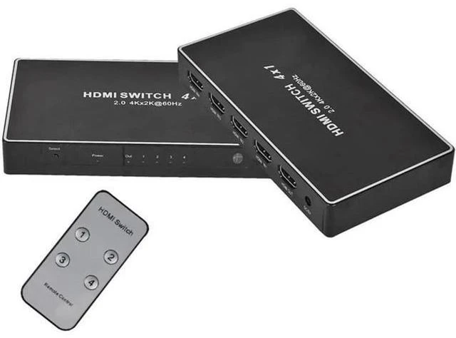 Main image of 4K@60Hz HDMI Switch 4 HDMI 2.0a Ports 4 In 1 Out (4*1 HDMI) With IR Remote Contr