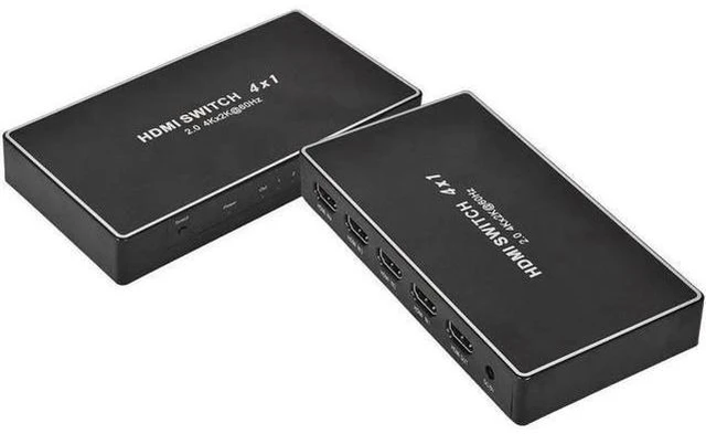 Alt view image 3 of 4 - 4K@60Hz HDMI Switch 4 HDMI 2.0a Ports 4 In 1 Out (4*1 HDMI) With IR Remote Contr