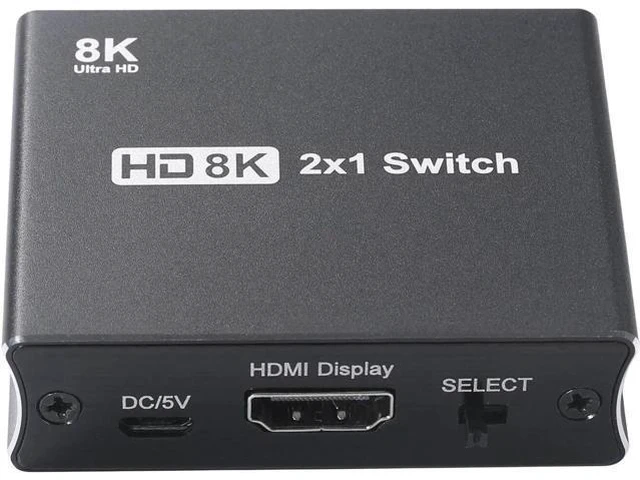 Main image of NK-W80 2x1 HDMI Switcher 2 in 1 Out High-speed HD Switcher Converter up to 8K@60