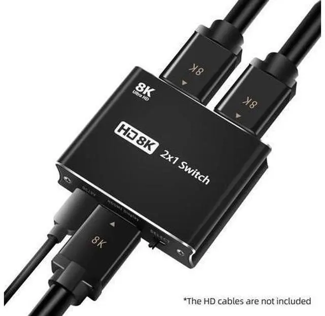 Alt view image 4 of 5 - NK-W80 2x1 HDMI Switcher 2 in 1 Out High-speed HD Switcher Converter up to 8K@60