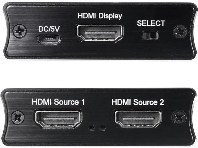 Alt view image 3 of 5 - NK-W80 2x1 HDMI Switcher 2 in 1 Out High-speed HD Switcher Converter up to 8K@60