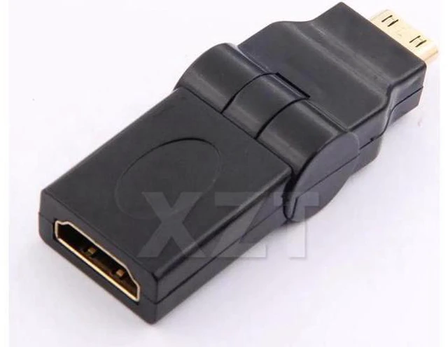 Alt view image 4 of 5 - 10pcs Black Mini HDMI Male to Female 90 Angle Adapter Converter for HDTV Project