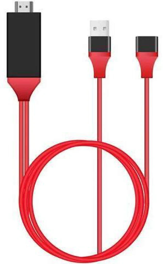 Alt view image 3 of 6 - HDTV Digital AV Adapter HDMI Cable 1080P USB 2.0 Male and Female HD Video Conver