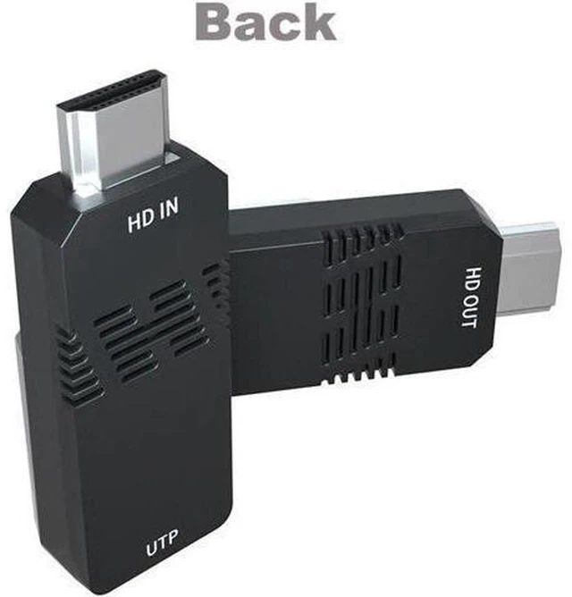Alt view image 5 of 6 - 2022 New MINI HDMI extender over cat6/cat5e cable up to 50M 165ft full HD1080P s