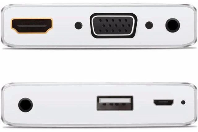 Alt view image 5 of 6 - Original 1080p TV Dongle 3 in 1 Digital USB to HDMI/VGA+Audio Converter S8pro AV