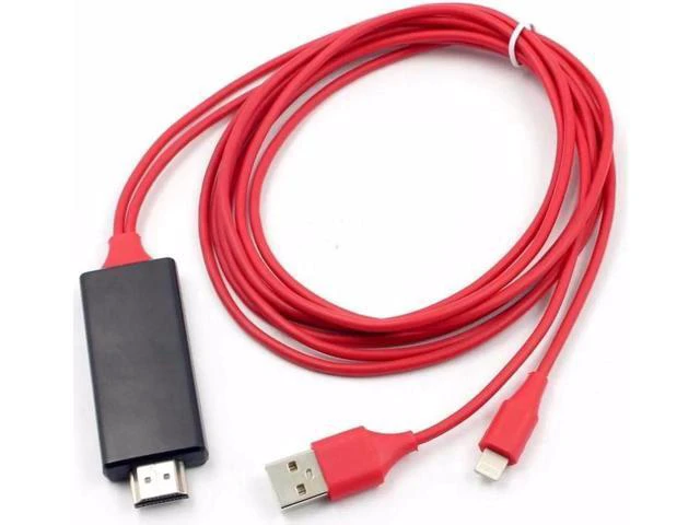 Alt view image 3 of 6 - 2M Phone Tablet To HDMI TV AV Adapter Cable 1080P 2K HD Cord Game Movie Supplies