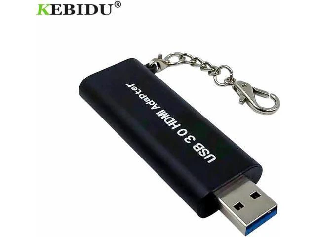 Alt view image 6 of 6 - est HD 1080P USB 3.0 to HDMI Converter Adapter Cable Multi Display Graphic Adate
