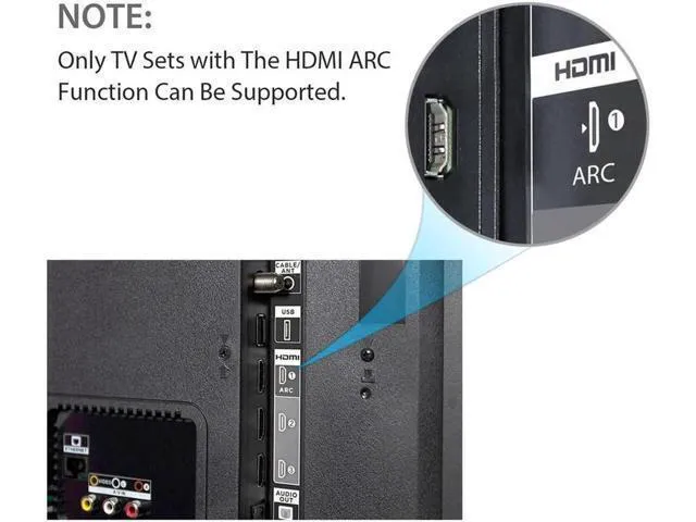 Alt view image 4 of 6 - Converter HDMI Audio Adapter DAC ARC L/R Coaxial SPDIF Jack Extractor Return Cha