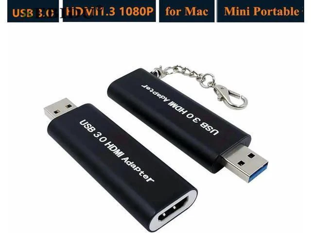Main image of Mini Portable Keychain 1920 * 1080 HD Adapter USB 3.0 to HDMI Converter for Wind