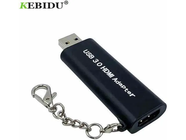 Alt view image 4 of 6 - Mini Portable Keychain 1920 * 1080 HD Adapter USB 3.0 to HDMI Converter for Wind
