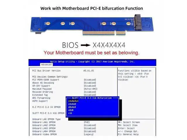 Alt view image 2 of 7 - Low Profile Dual 2x NVME M.2 SSD to PCIE Express Gen4 X8 X16 Raid Car