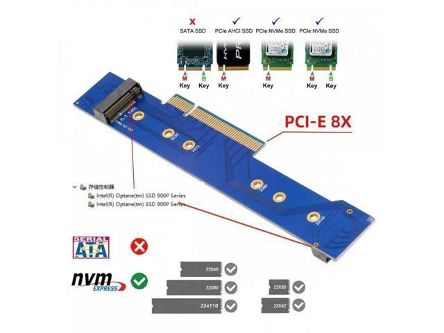 Alt view image 6 of 7 - Low Profile Dual 2x NVME M.2 SSD to PCIE Express Gen4 X8 X16 Raid Car