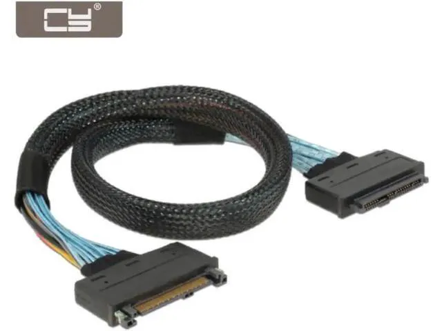 Alt view image 2 of 2 - NGFF 68pin U.2 U2 SFF-8639 NVME PCIe SSD Male to Female Extension Cab