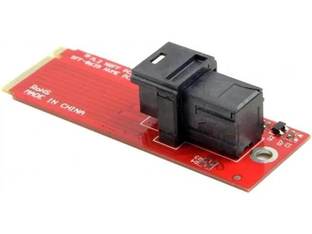 Alt view image 6 of 7 - M.2 SFF-8643 Card Adapter and U.2 U2 SFF-8639 NVME PCIe SSD Cable PCI