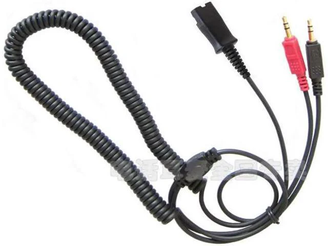 Alt view image 2 of 5 - Dual 3.5mm plug headphone call center headset,computer laptop notebook headset w