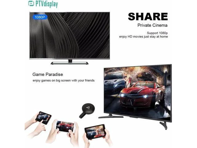 Alt view image 5 of 6 - PTV WiFi Display Dongle Adapter Receiver HDTV Projector Support Miracast DLNA Ai