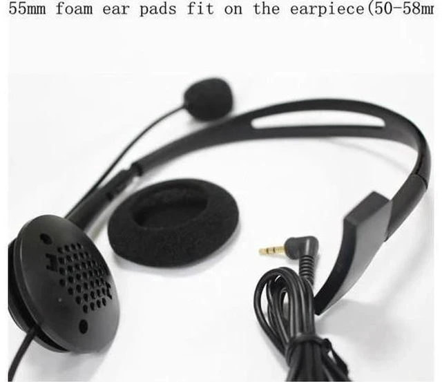 Alt view image 6 of 6 - Linhuipad 100pcs 55mm Foam Ear Cushions headphone Earpads Durable Sponge Earpads