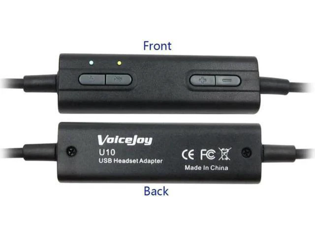 Alt view image 5 of 6 - QD Quick Disconnect to USB Plug adapter Call center headset buddy adapter QD to