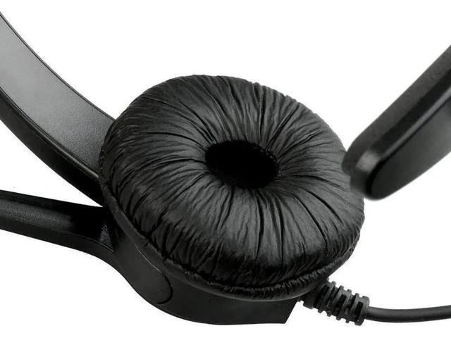 Alt view image 4 of 4 - Call Center Noise Cancelling Corded Monaural Headset Headphone with Mic Mircroph