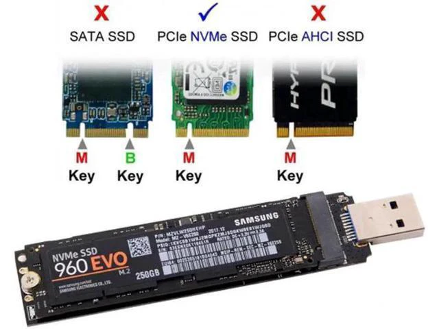 Alt view image 6 of 7 - U3-017 USB 3.0 to NVME M-key M.2 NGFF SSD External PCBA Conveter Adap