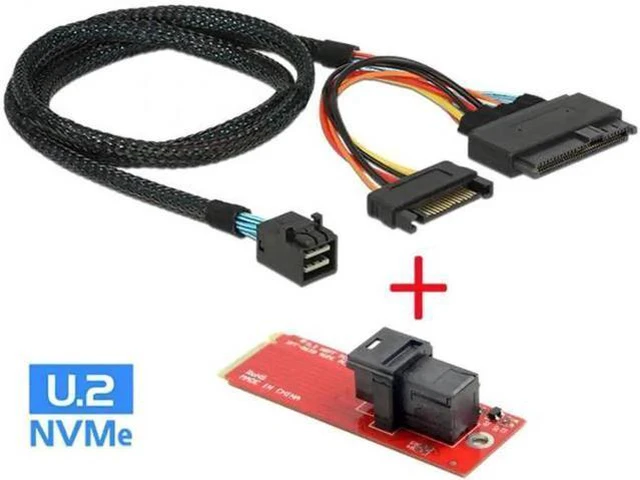 Main image of M.2 SFF-8643 Card Adapter and U.2 U2 SFF-8639 NVME PCIe SSD Cable PCI