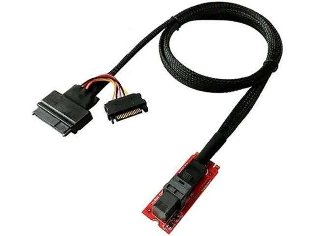 Alt view image 5 of 7 - M.2 SFF-8643 Card Adapter and U.2 U2 SFF-8639 NVME PCIe SSD Cable PCI