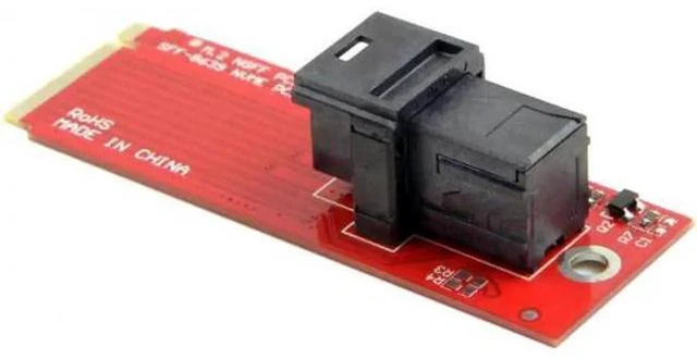 Alt view image 6 of 7 - M.2 SFF-8643 Card Adapter and U.2 U2 SFF-8639 NVME PCIe SSD Cable PCI