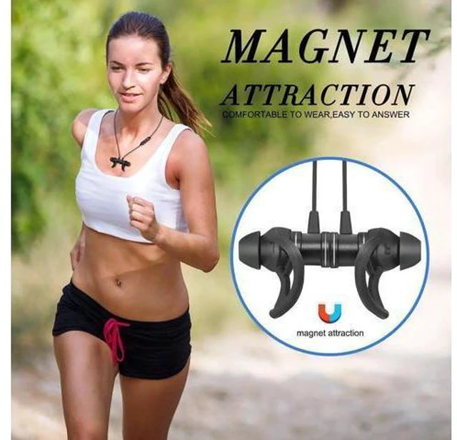 Alt view image 5 of 6 - Wireless Bluetooth Sport Earphones Built In Microphone Runner Noise Canceling He