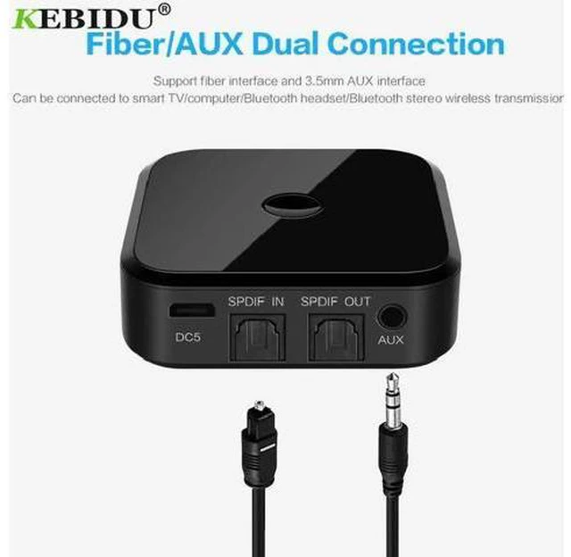 Alt view image 2 of 6 - Bluetooth Receiver Transmitter TX16 3.5mm Aptx Wireless Stereo Adapter HIFI With