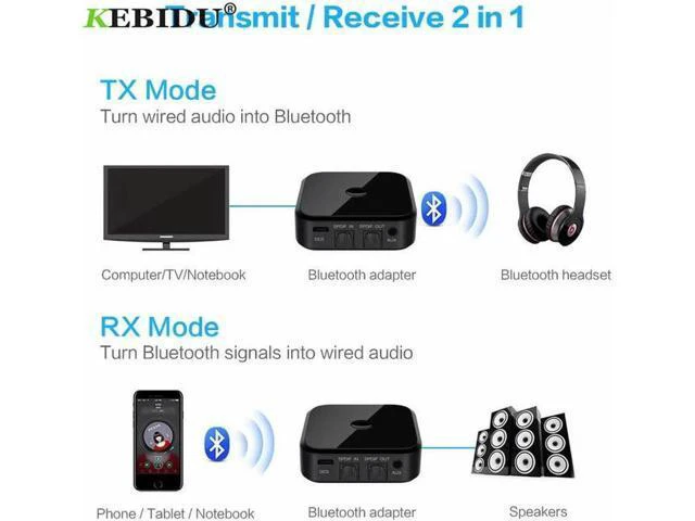 Alt view image 3 of 6 - Bluetooth Receiver Transmitter TX16 3.5mm Aptx Wireless Stereo Adapter HIFI With