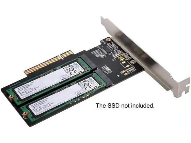 Alt view image 5 of 7 - Dual 2X NVME M.2 AHCI to PCIE Express 3.0 Gen3 X8 X16 Raid Card VROC