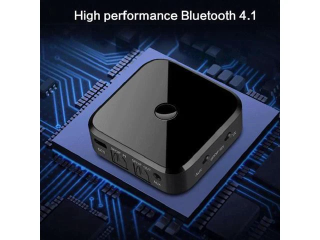 Alt view image 4 of 6 - 4.1 Wireless Bluetooth Receiver TX16 3.5mm Apt-x Wireless Stereo Adapter With Op