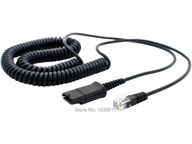 Alt view image 3 of 5 - Binaural RJ9/RJ10 connector headset wtih QD (Quick Disconnect) cable Noise cance