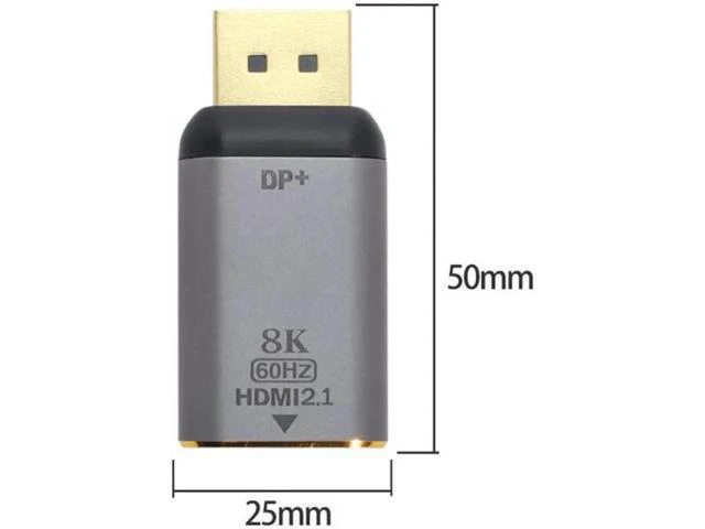Alt view image 6 of 7 - Aomoproing DisplayPort 1.4 Source to HDMI 2.0 Display 8K 60hz UHD 4K DP to HDMI