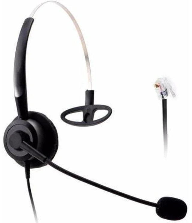 Main image of Wantek Call Center Headset headphone with Mic for Panasonic IP phones KX-T2260 K