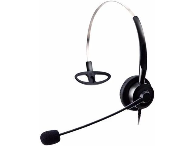 Alt view image 3 of 6 - Wantek Call Center Headset headphone with Mic for Panasonic IP phones KX-T2260 K