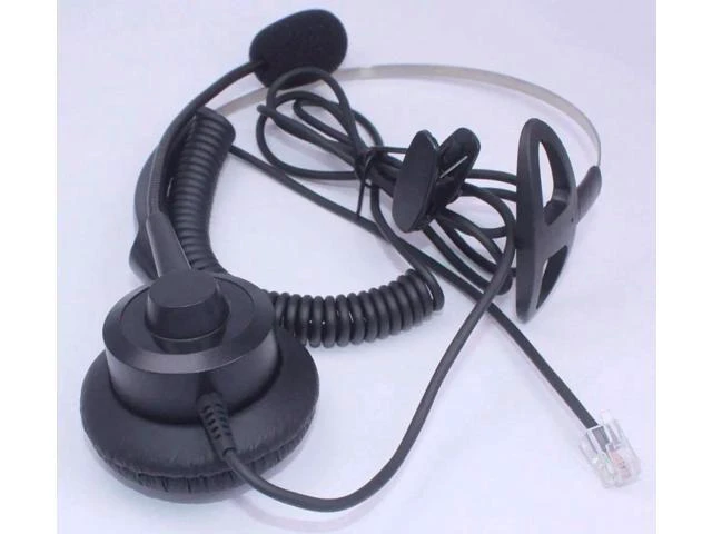 Alt view image 6 of 6 - Wantek Call Center Headset headphone with Mic for Panasonic IP phones KX-T2260 K