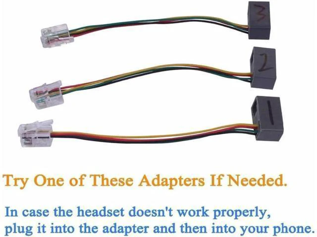 Alt view image 2 of 6 - Wantek Call Center Headset Headphone with Mic for Avaya 1416 2420 5410 Aastra 67